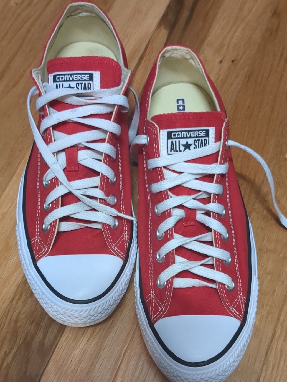 Converse Red Low Top Sneakers